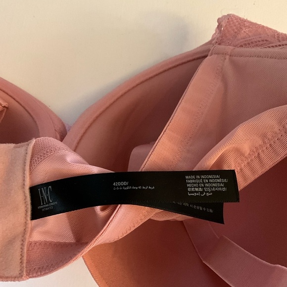 INC International Concepts Pink Lace Bra - Picture 6 of 6